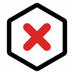 Obraz premium Wrong marks, Cross marks, Rejected, Disapproved, No, False, Not Ok, Wrong Choices, Task Completion, Voting. - vector mark symbols in red. Isolated icon.