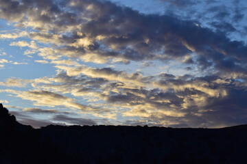 sunset where the sky has a life of its own