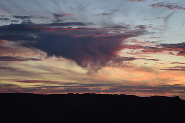 sunset where the sky has a life of its own