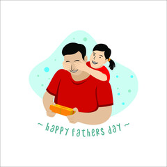 Father's Day Design illustration Template Vector Eps 10