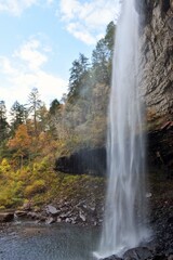 waterfall in the mountains