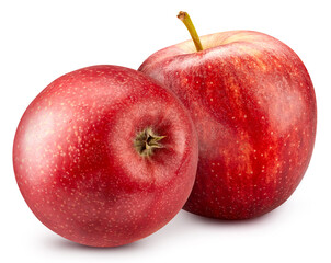 Fresh red apple isolated on white