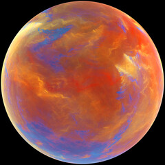 3D illustration of abstract fractal for creative design