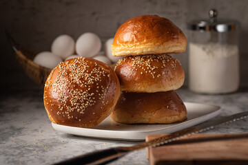
Delicious freshly baked artisan bread