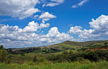 Typical countryside in Minas Gerais state, Brazil