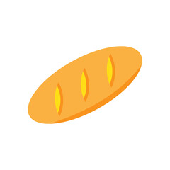 Bread icon design isolated on white background. vector illustration