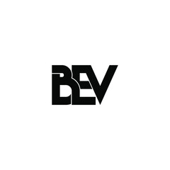 bev letter original monogram logo design