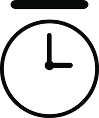 clock Icon Vector Sign or Symbol