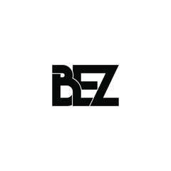 bez letter original monogram logo design