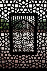 Carving stone background at the Humayun tomb