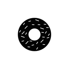 donut icon vector - eps 10