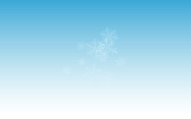 Gray Snowflake Vector Blue Background. Xmas Snow 