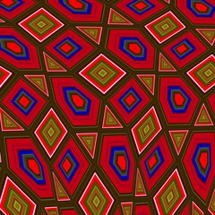 colorful mosaic with symmetrical patterns. abstract background.