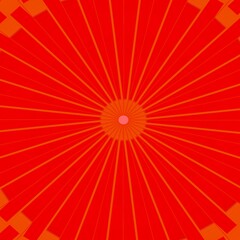 multi-colored stripes emanating from the center 