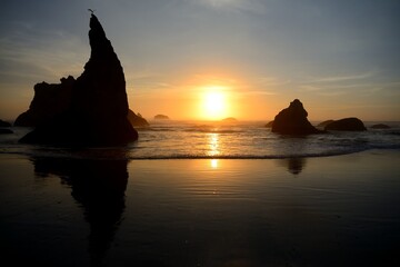 Beautiful Sunset at the Oregon Coast