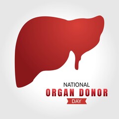 National Organ Donor Day Vector Illustration. Suitable for greeting card poster and banner