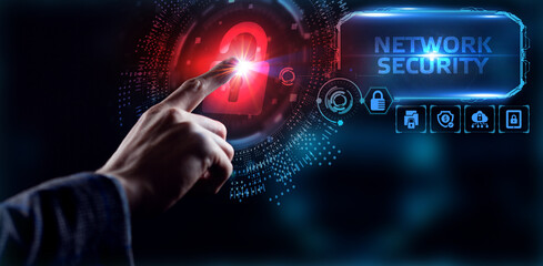 Cyber security data protection business technology privacy concept. Network security