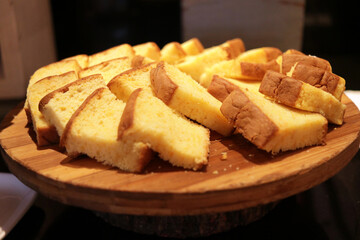 slices of traditional cake