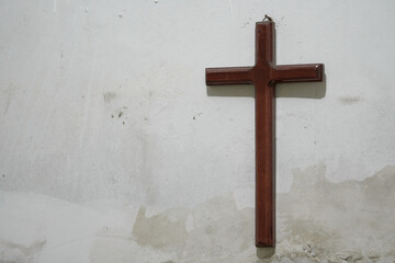 cross on the wall