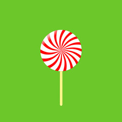 Candy icon, Christmas symbol design template, Xmas sign, vector illustration