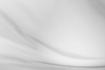 white cloth background abstract with soft waves