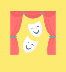 Theater Mask Vector 