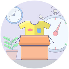 Parcel Packaging Vector 