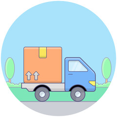 Delivery Van Vector 