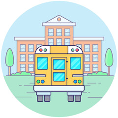 School Bus Vector 