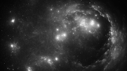 3D illustration of abstract fractal for creative design looks like galaxies