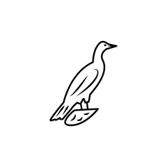 anhinga line icon. signs and symbols can be used for web, logo, mobile app, ui, ux