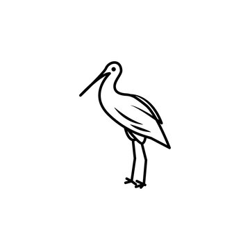 recommend clip art: ibis line icon. signs and symbols can be used for web, logo, mobile app, ui, ux