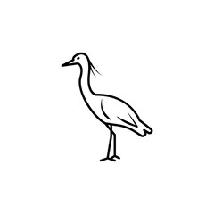 heron line icon. signs and symbols can be used for web, logo, mobile app, ui, ux