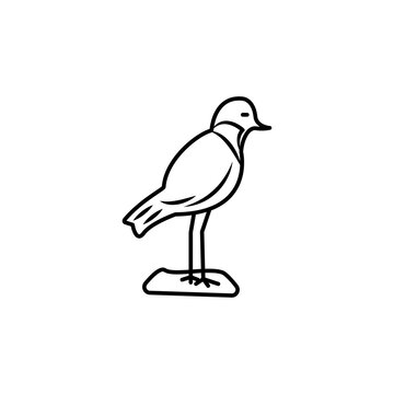 recommend clip art: plover line icon. signs and symbols can be used for web, logo, mobile app, ui, ux