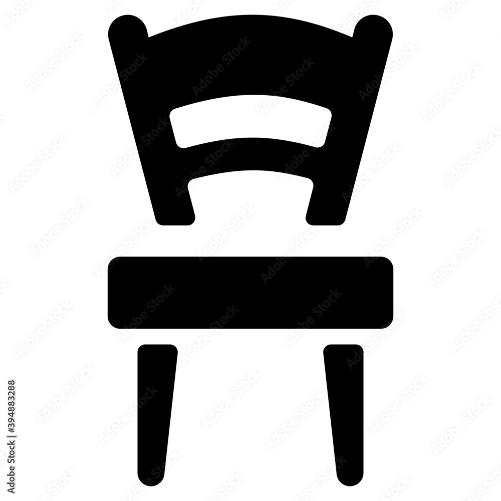 Wall mural Sitting Chair Vector 