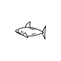 lumpfish, shark line icon. signs and symbols can be used for web, logo, mobile app, ui, ux