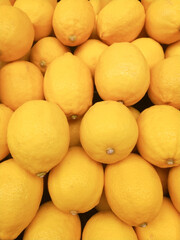 Organic Yellow Citrus Fruit Lemon background.