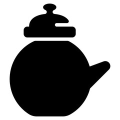 Teapot Glyph Vector 