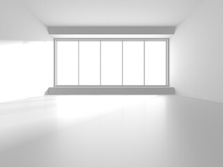 White Modern Background. Abstract Room Concept