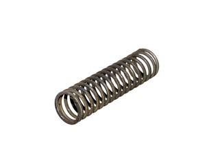steel spring isolated on white background