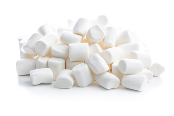 Fototapeta na wymiar White sweet marshmallows candy.
