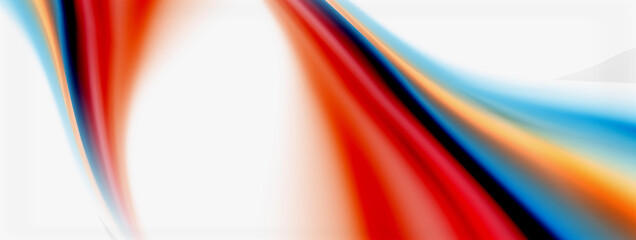 Abstract Background. Smooth flowing lines, blurred waves, rainbow color style stripes. Vector illustrations for covers, banners, flyers and posters and other