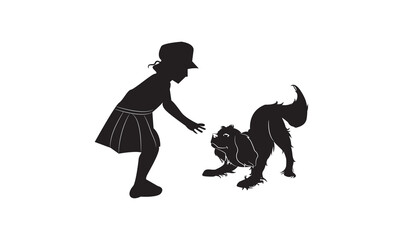 dog silhouette vector