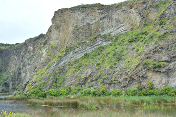 View of Cowan bay cliffs