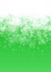 泡のように光輝く緑色の背景イラスト