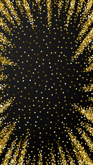 Gold glitter luxury sparkling confetti. Scattered 
