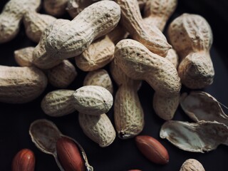 유기농 견과류 땅콩, 음식, 간식
