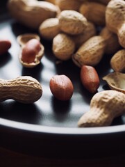 유기농 견과류 땅콩, 음식, 간식
