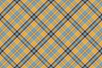 Seamless pattern of scottish tartan plaid. Repeatable background with check fabric texture. Vector backdrop striped textile print.