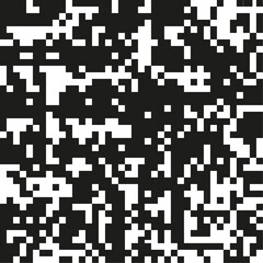 Black and white pixelation. Vector background with pixel grid. Pixel mosaic illustration.